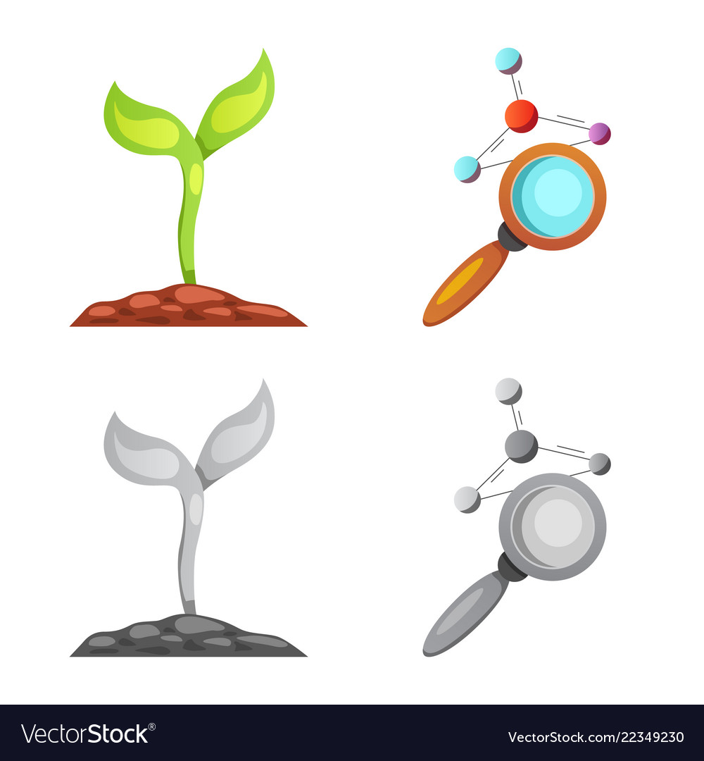 Isolated object of and logo set s