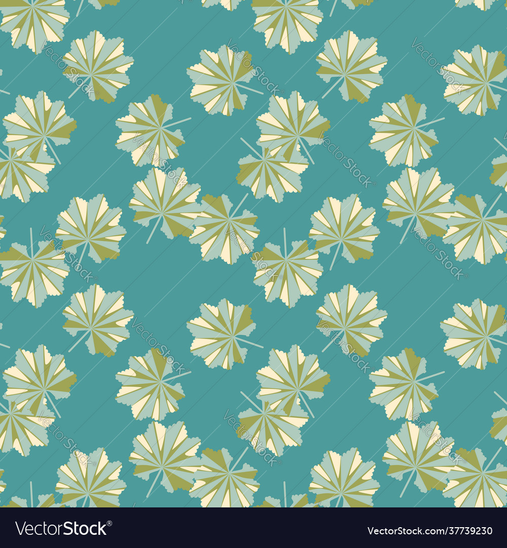 Random botanic seamless pattern with jungle leaf