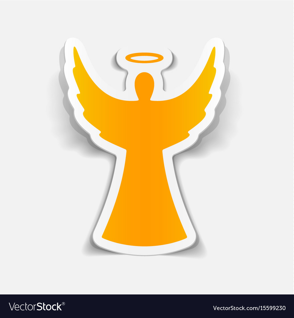 Realistic design element angel Royalty Free Vector Image