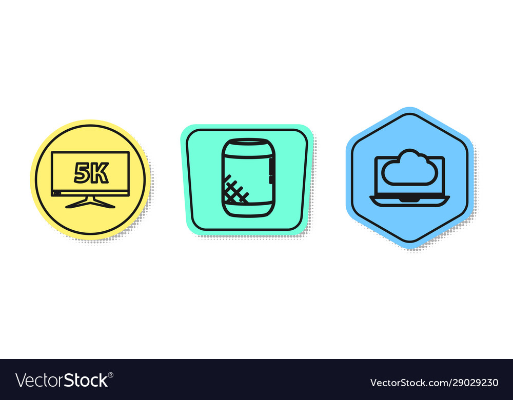Set line monitor display with 5k video voice