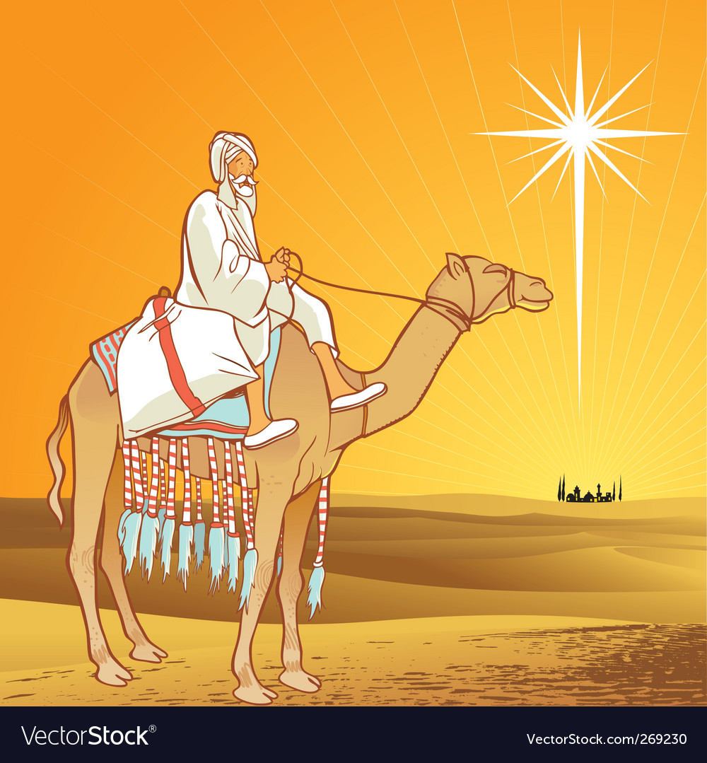 Shining Star Of Bethlehem Royalty Free Vector Image