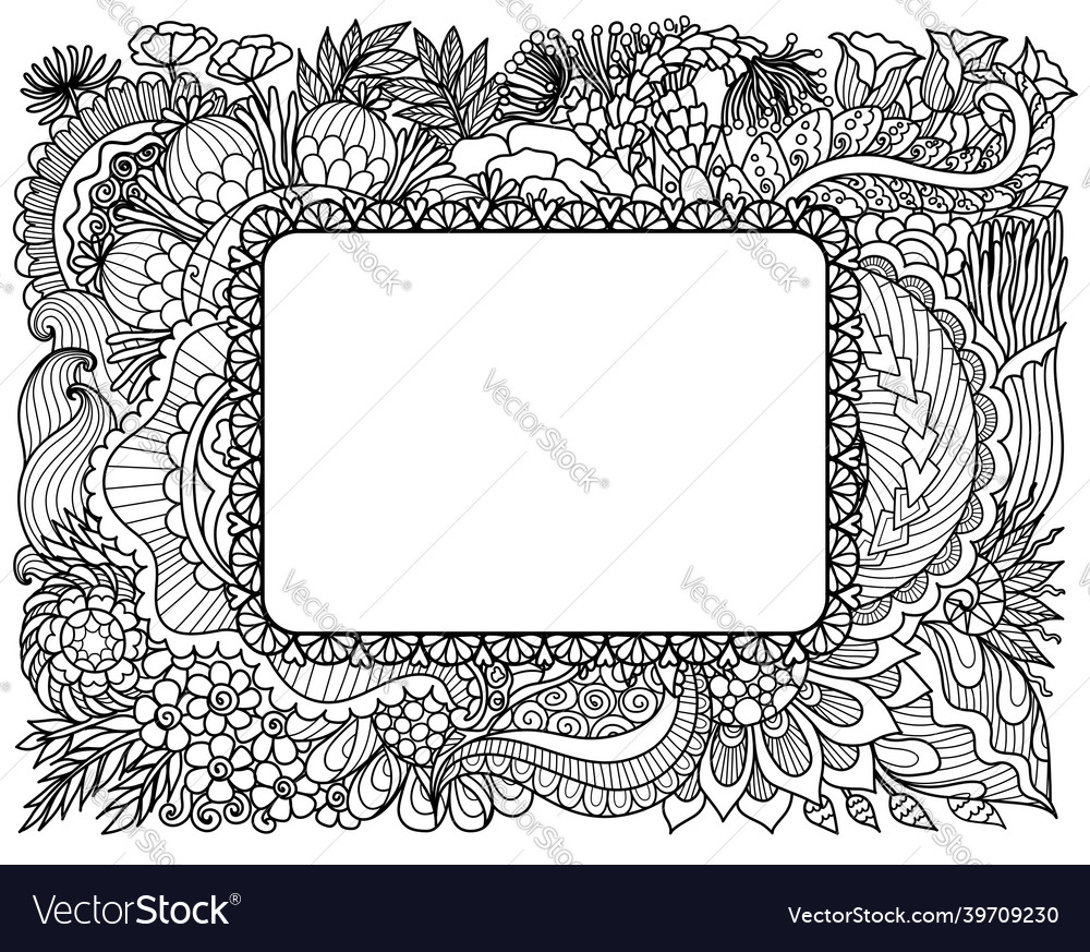 Square frame vector image Square frame