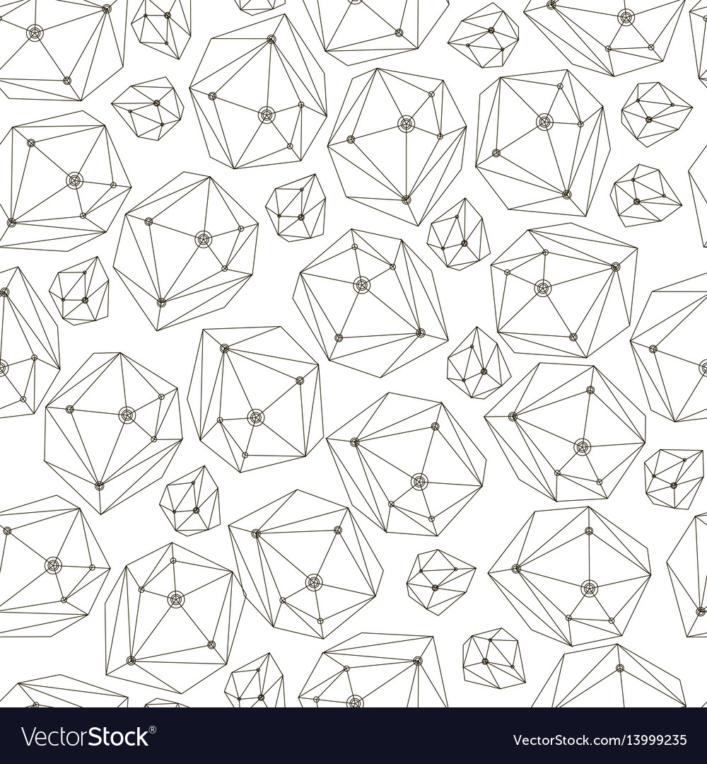 Abstract background with framework crystals vector image Abstract background with framework crystals