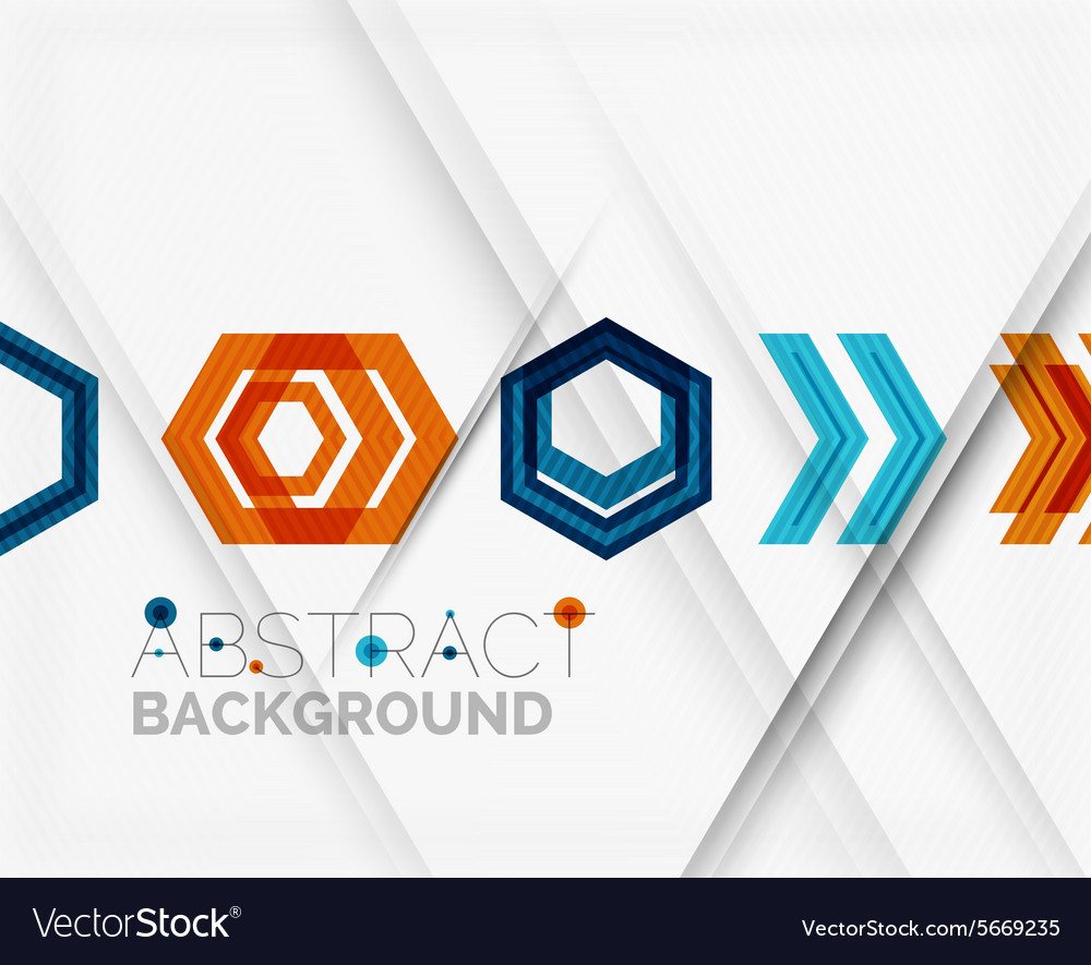 Geometric abstract background arrow design