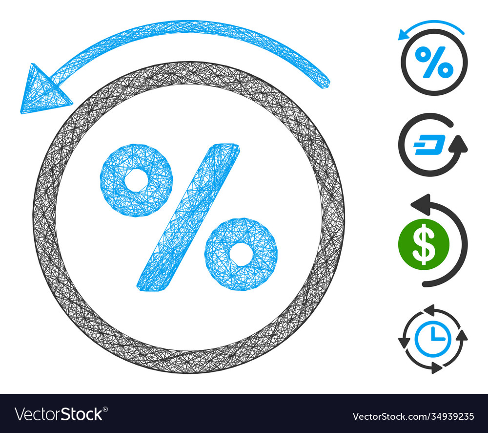 Linear rebate percent mesh