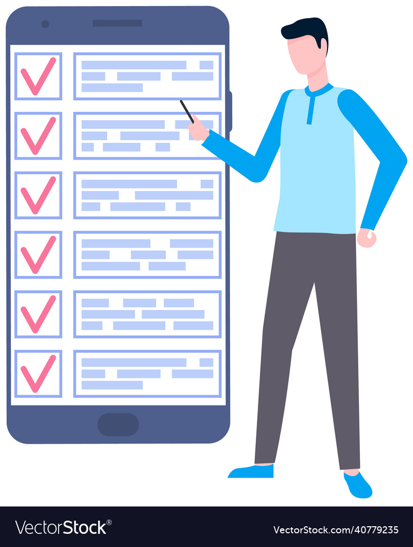 Month scheduling to do list time management app vector image Month scheduling to do list time management app