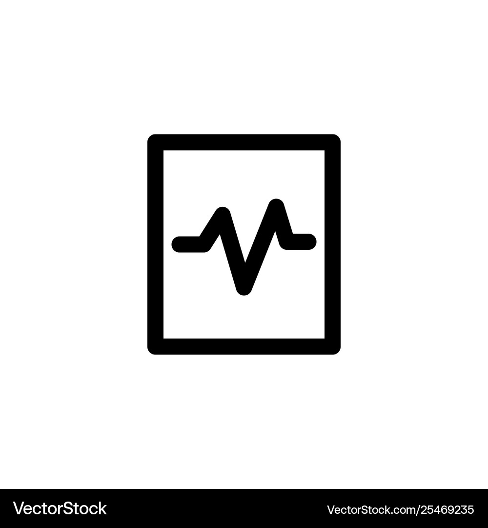 Pulse cardiogram icon Royalty Free Vector Image
