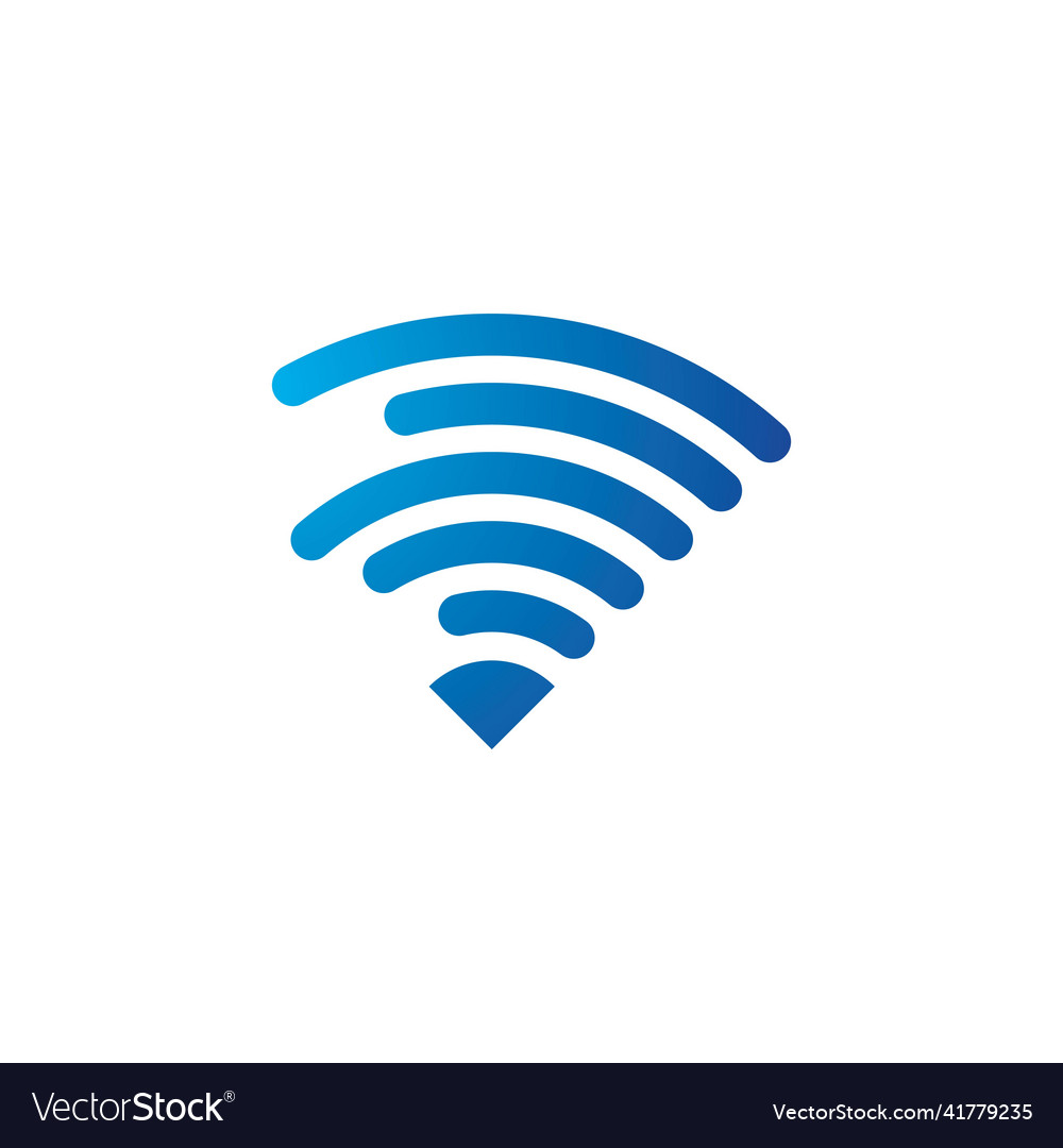 Wireless logo Royalty Free Vector Image - VectorStock