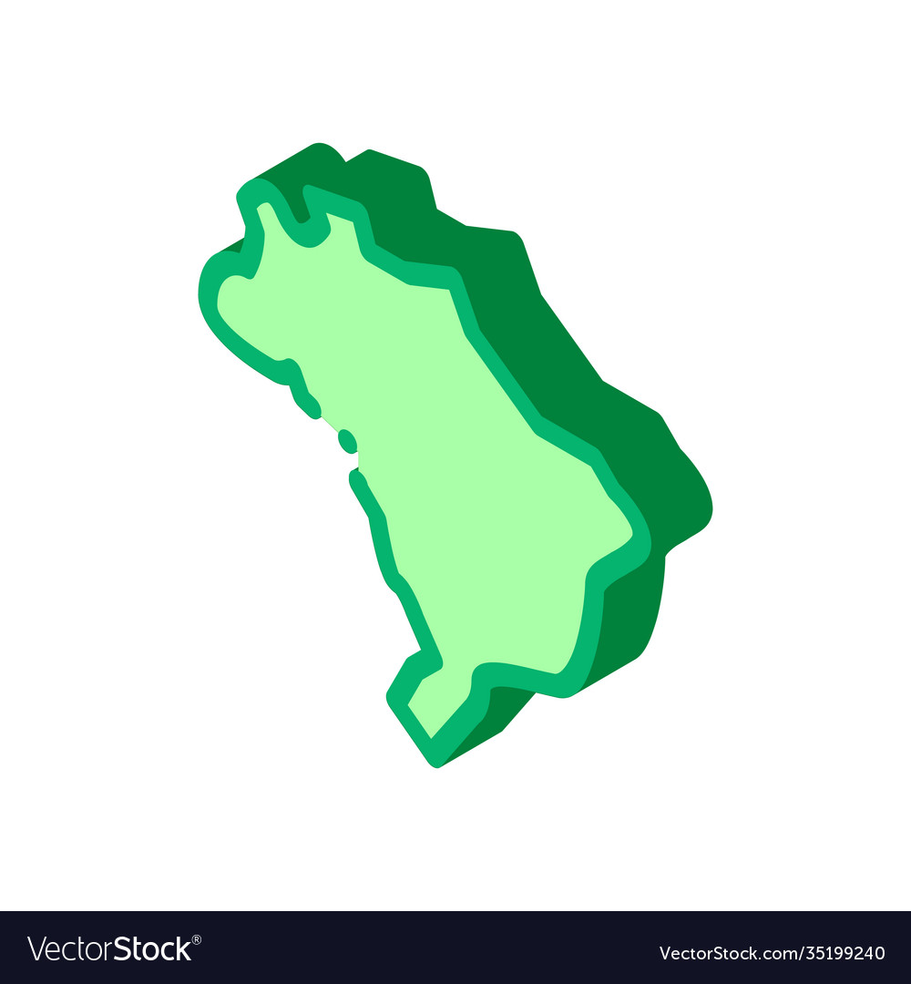 Africa continent isometric icon