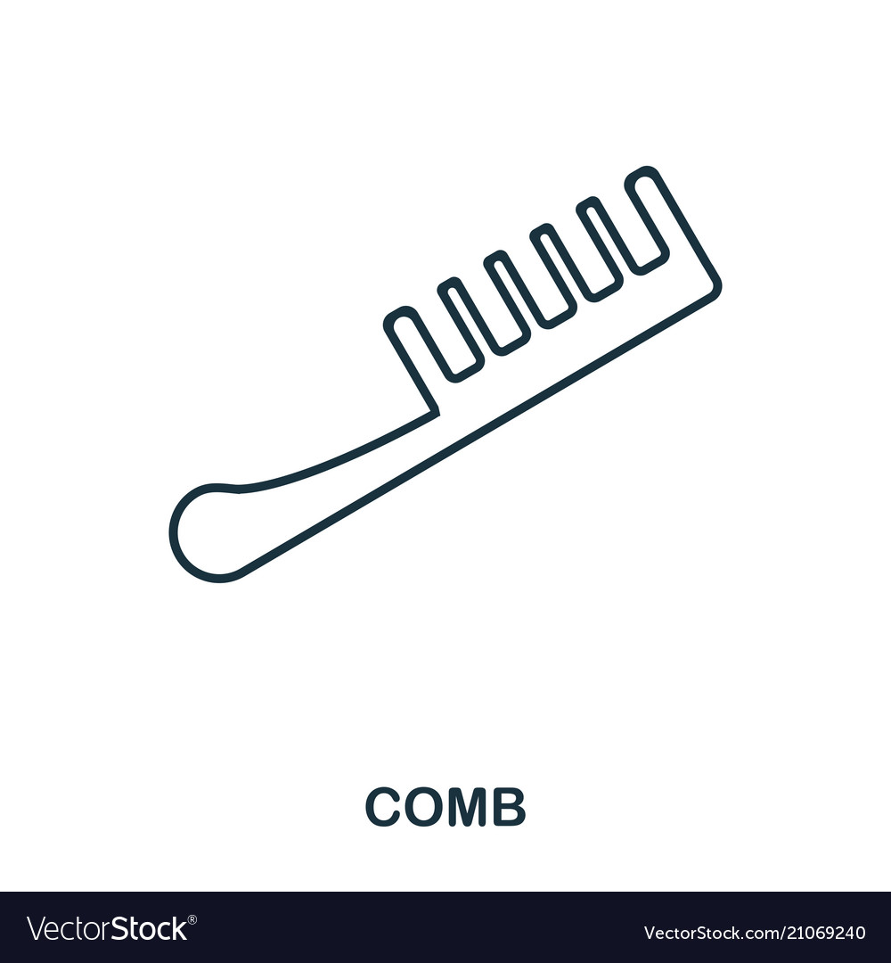 Comb icon flat style design ui