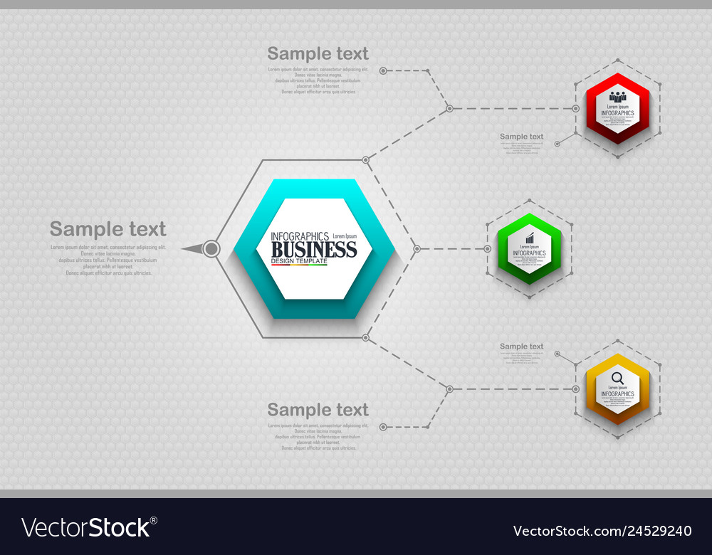 Infographics business template concept with 4 opti