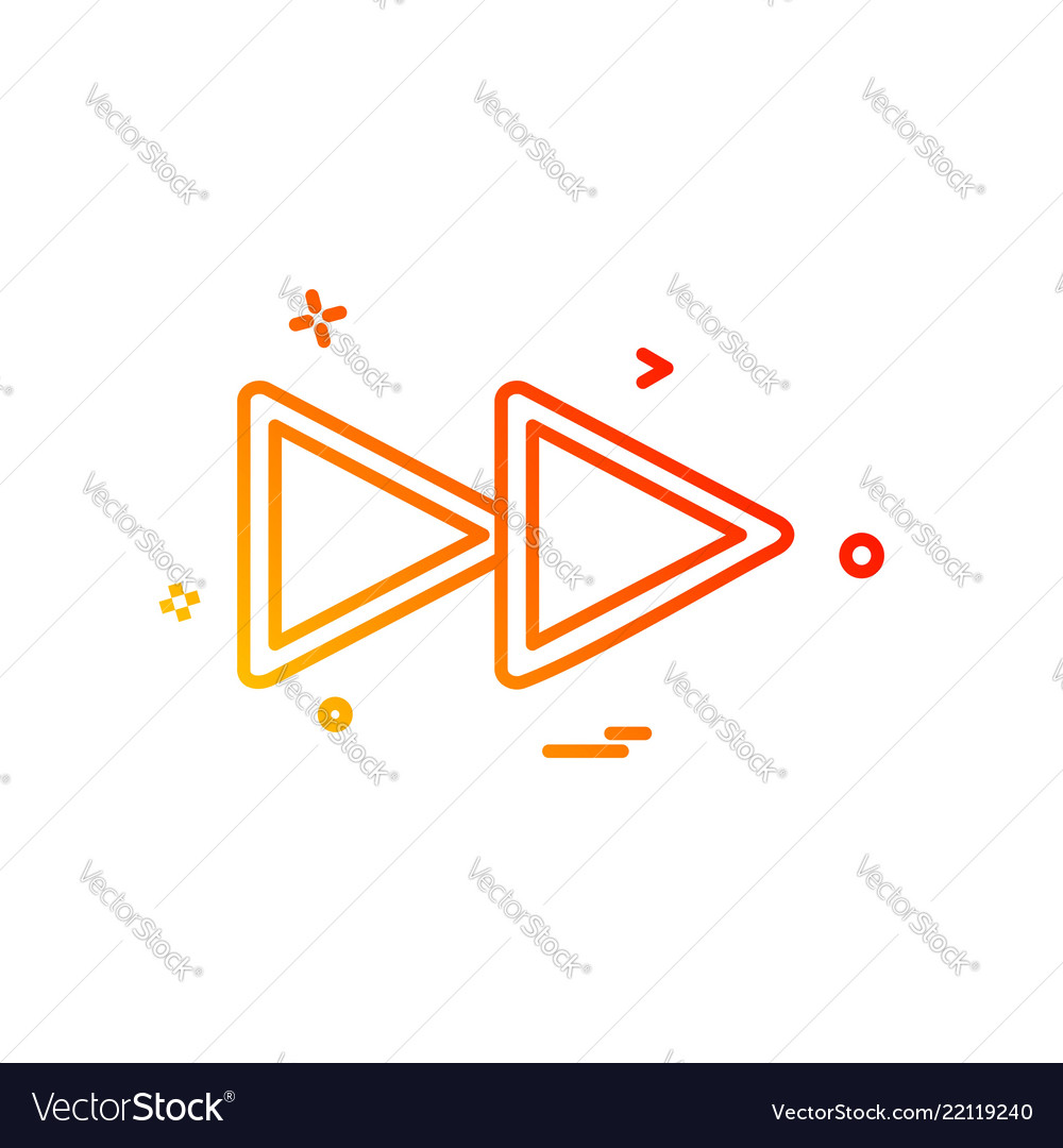 Media buttons icon design vector image Media buttons icon design