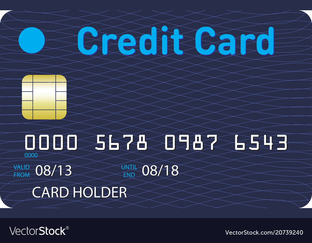 Plastic credit card