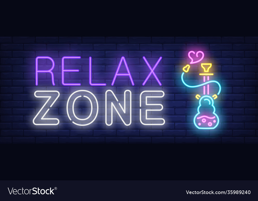 relax neon sign