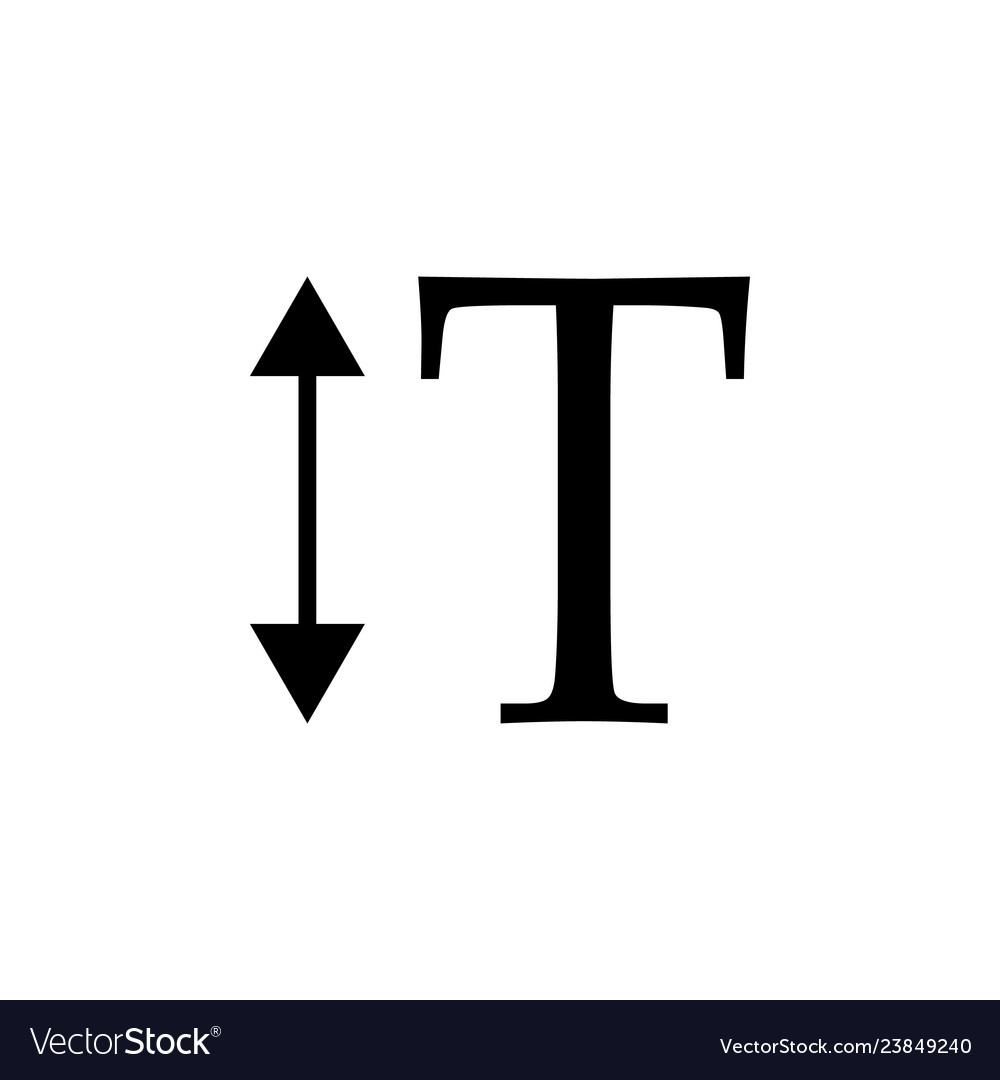 Scale text icon can be used for web logo mobile Vector Image Scale text icon can be used for web logo mobile