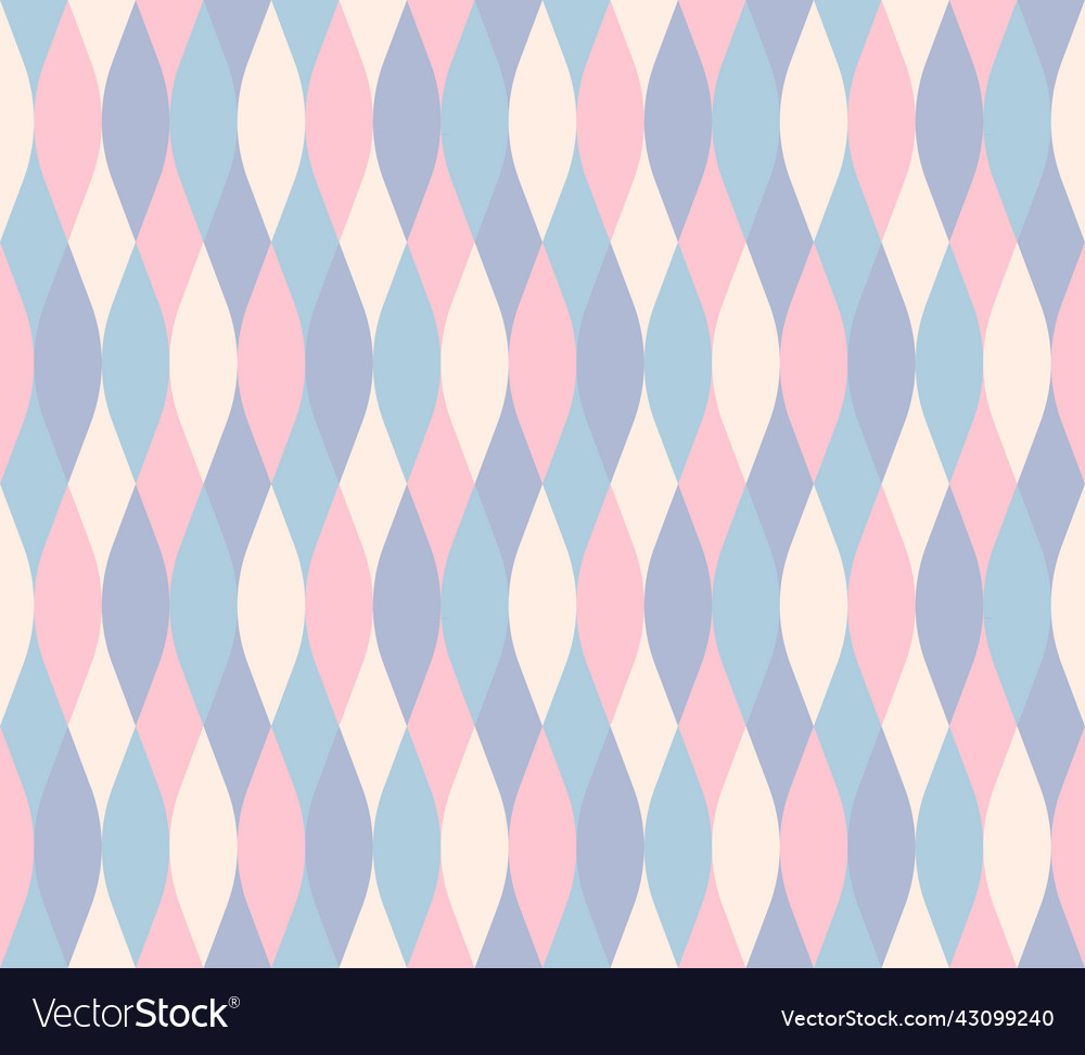 Seamless pattern from rhombuses and ovals