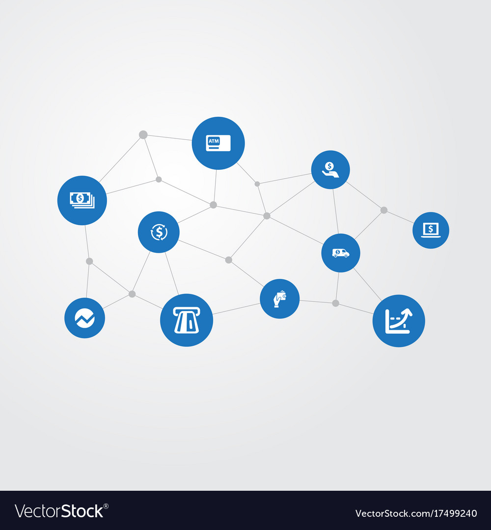 Set of simple currency icons