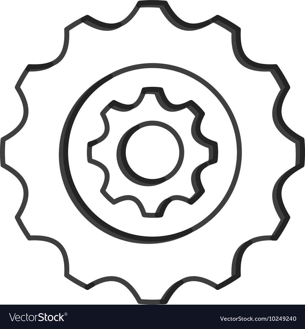 Single gear icon