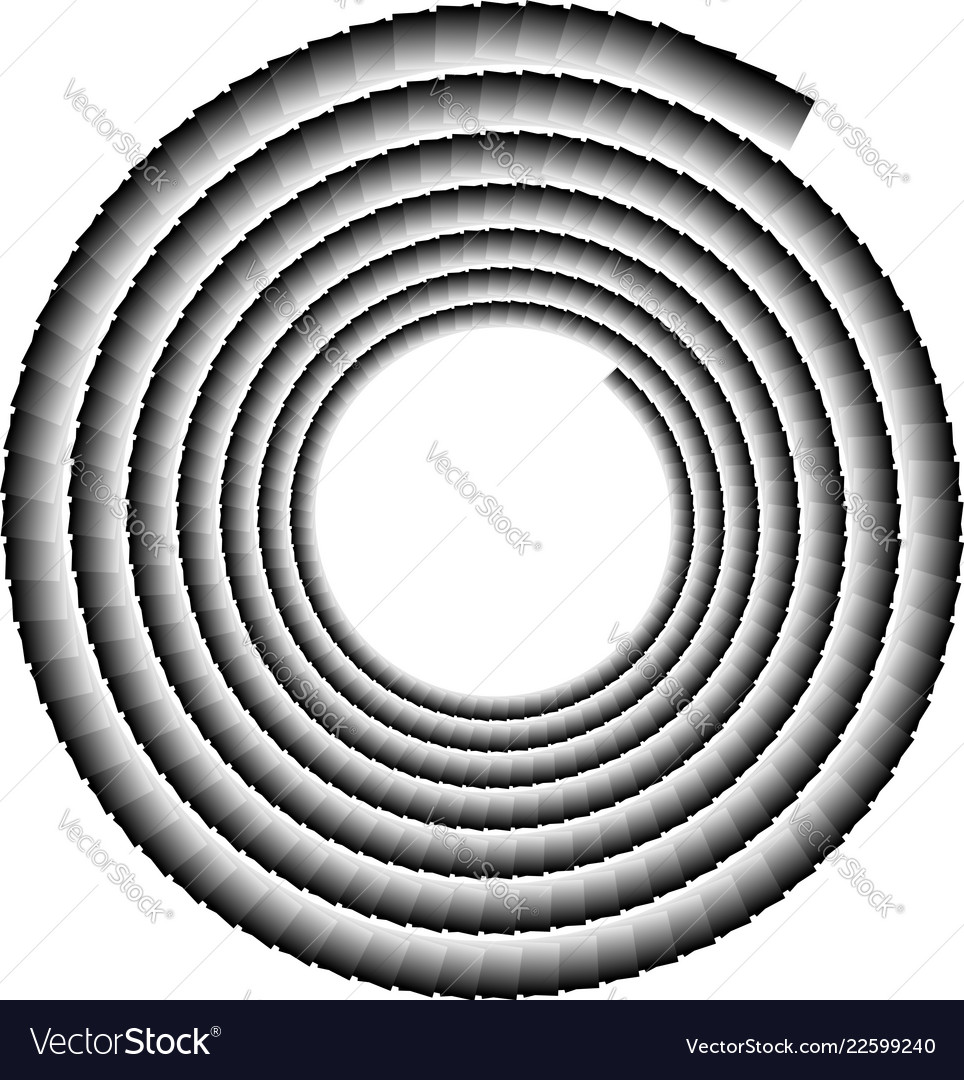 Spiral shape made of overlapping rectangles Vector Image Spiral shape made of overlapping rectangles