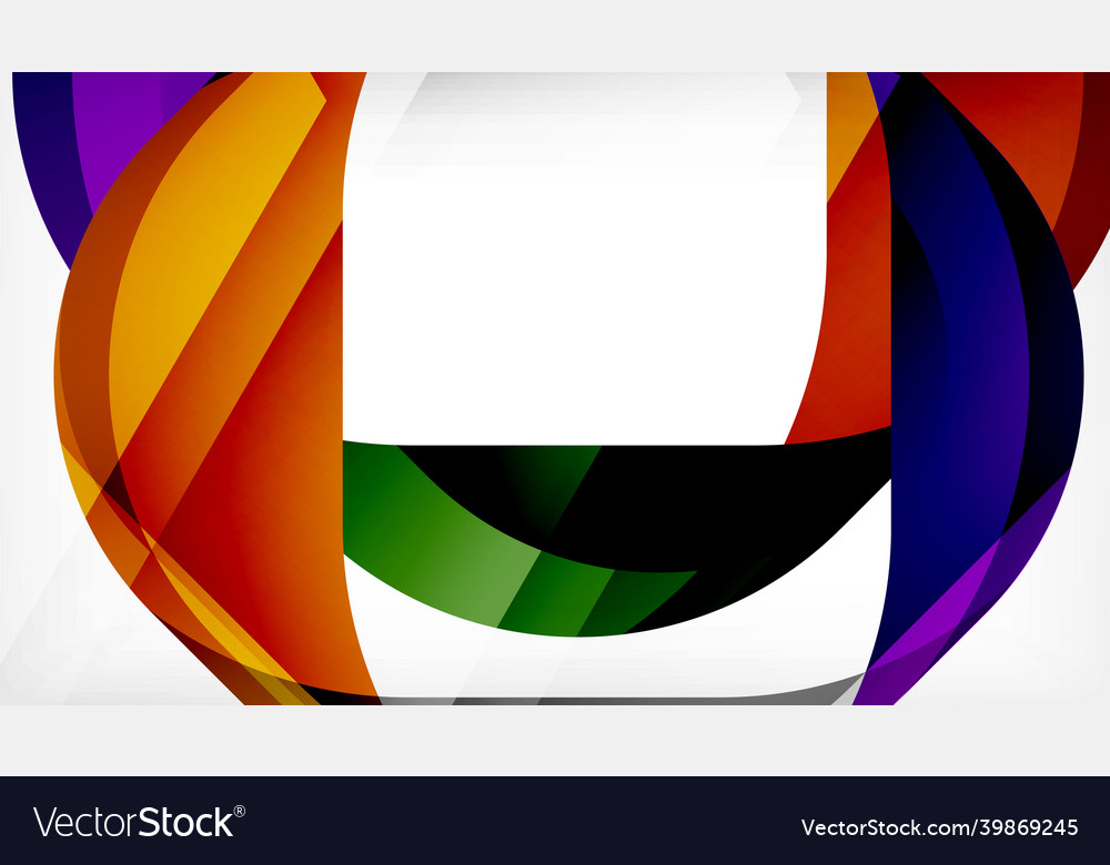 Abstract square shape with overlapping waves Vector Image Abstract square shape with overlapping waves