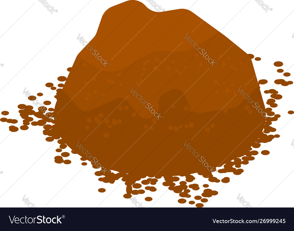 Cocoa powder icon isometric style Royalty Free Vector Image