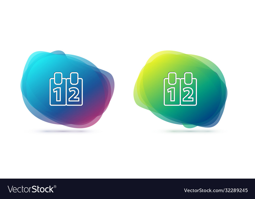 Set line mathematics function cosine icon isolated vector image Set line mathematics function cosine icon isolated