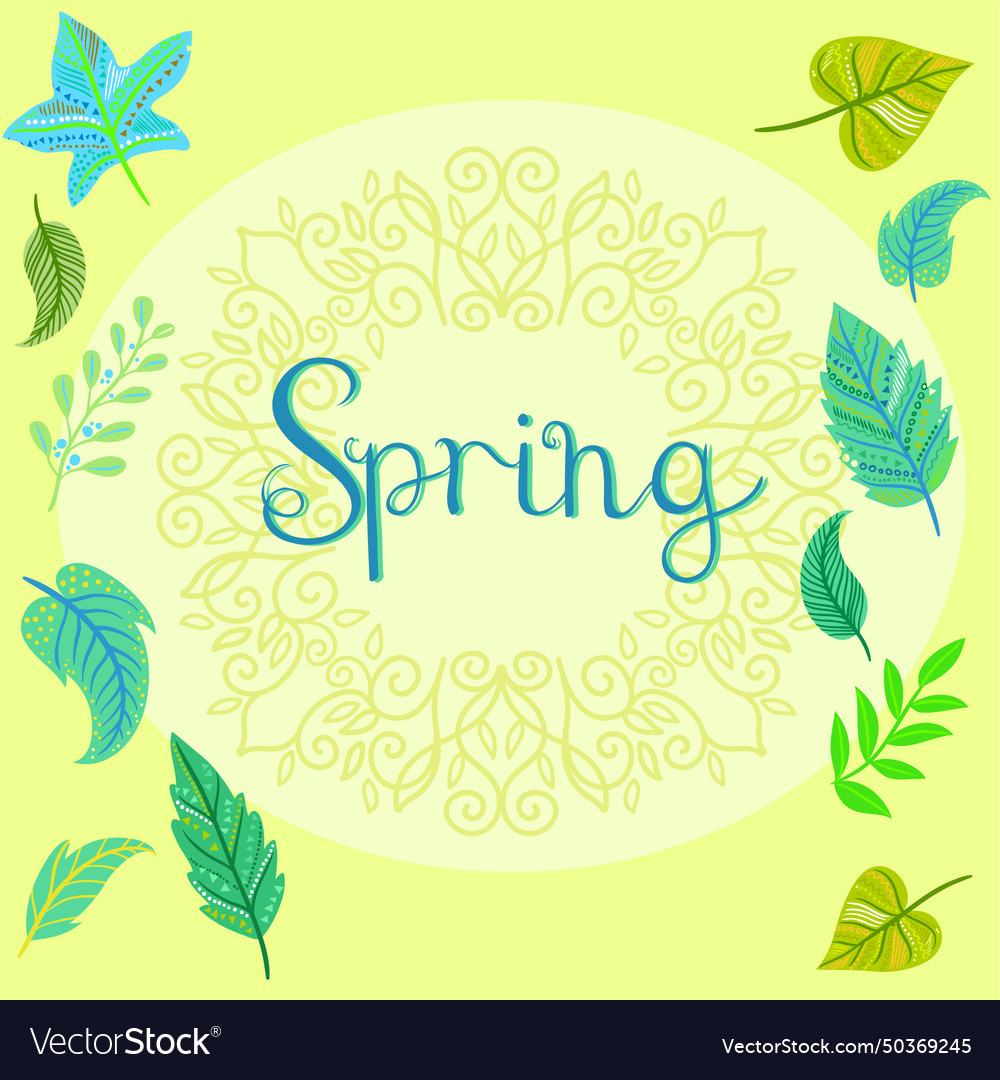 Spring background design