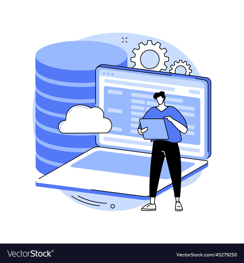 Big data programming abstract concept