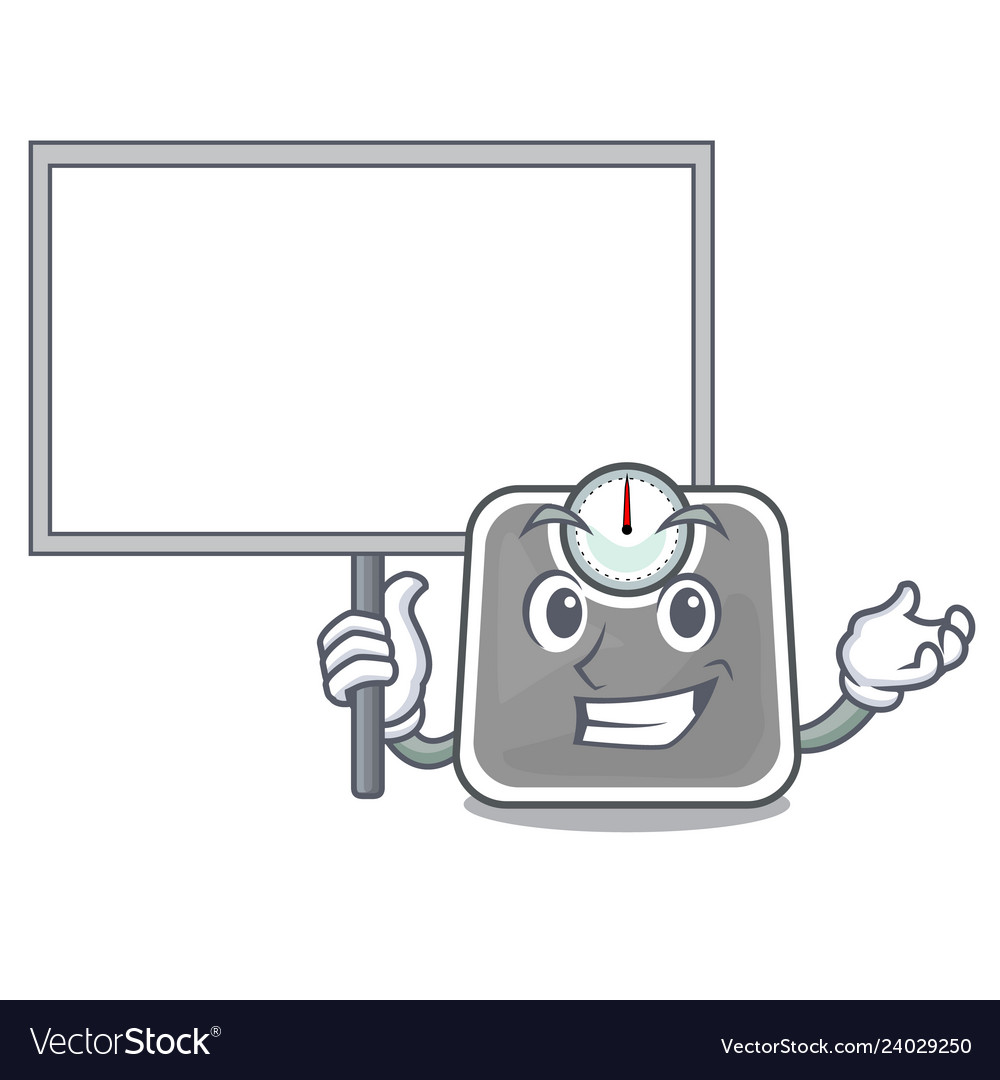 Bring board weghit scales in the shape characters