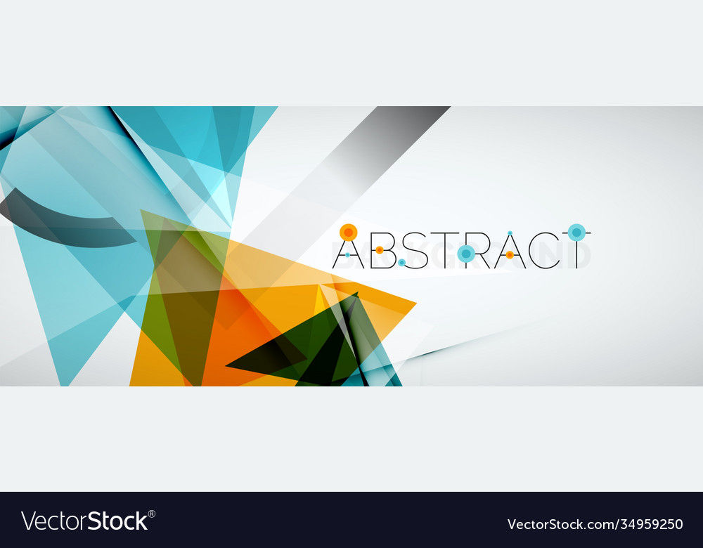 Geometric abstract background color triangle