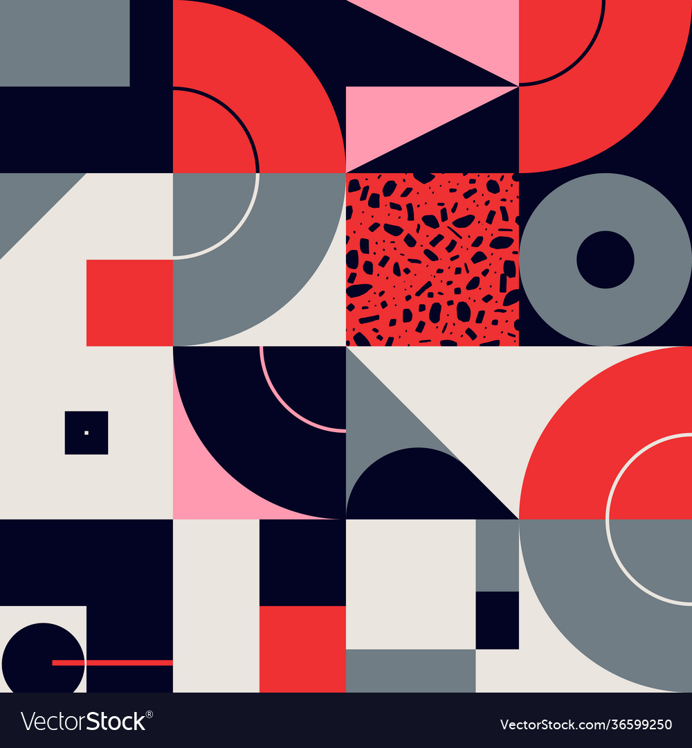 New retro pattern artwork design composition