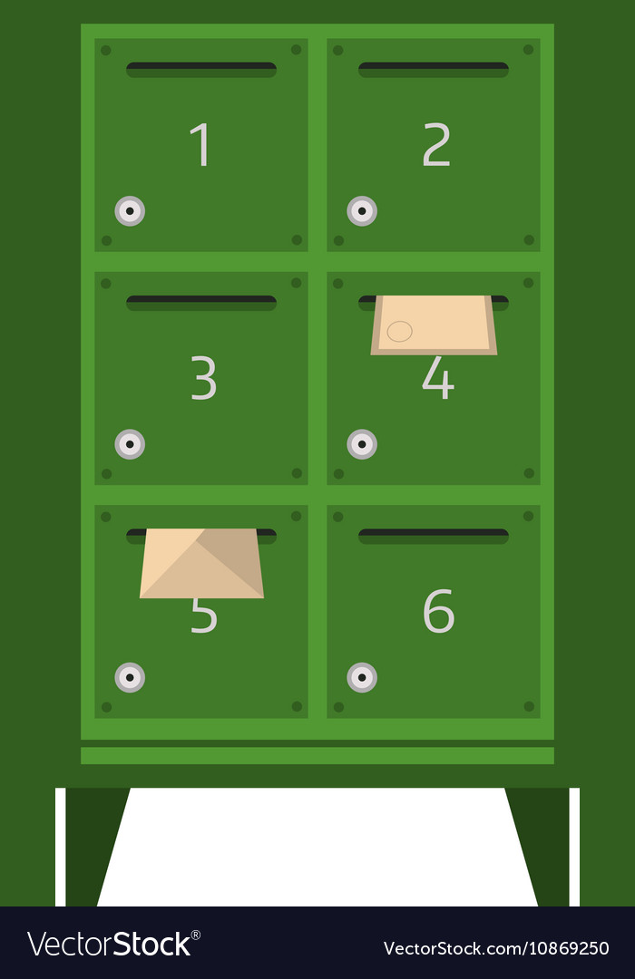 Post mail box isolated