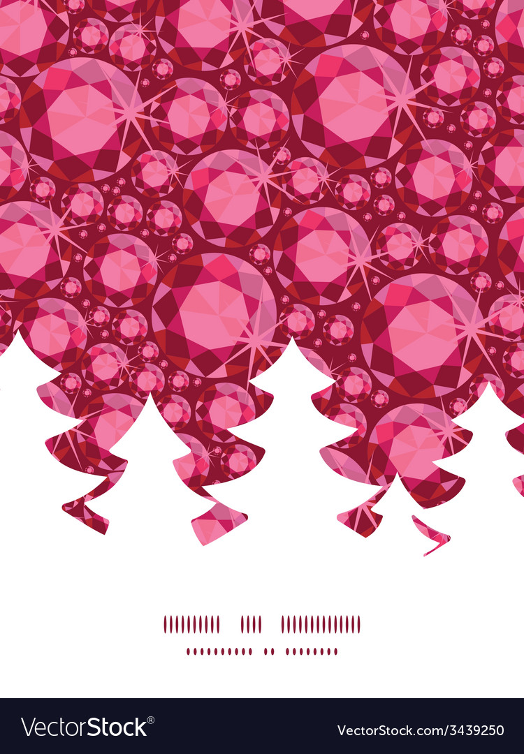 Ruby christmas tree silhouette pattern frame card