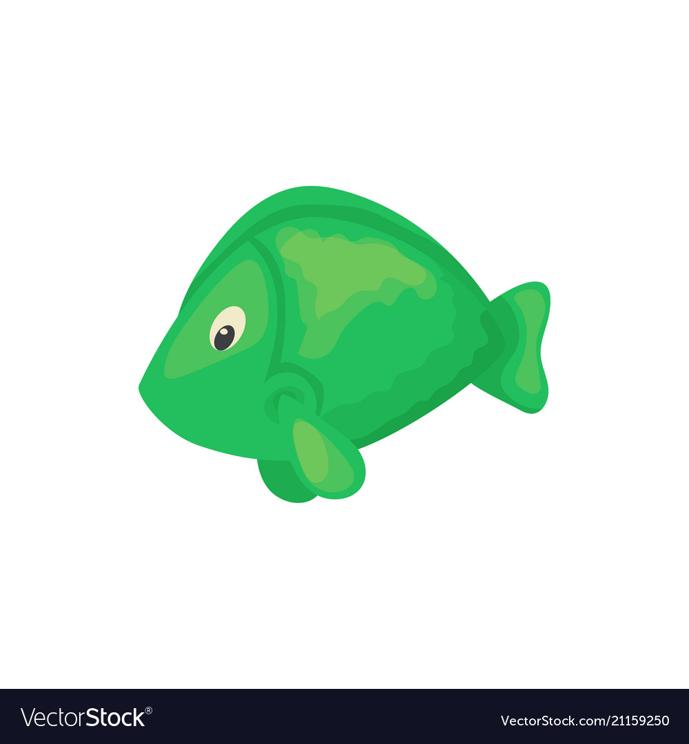 Sea fish aquarium cartoon animal character