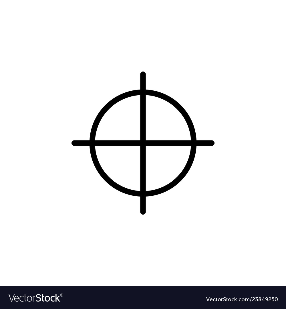 Target guide icon can be used for web logo mobile vector image Target guide icon can be used for web logo mobile