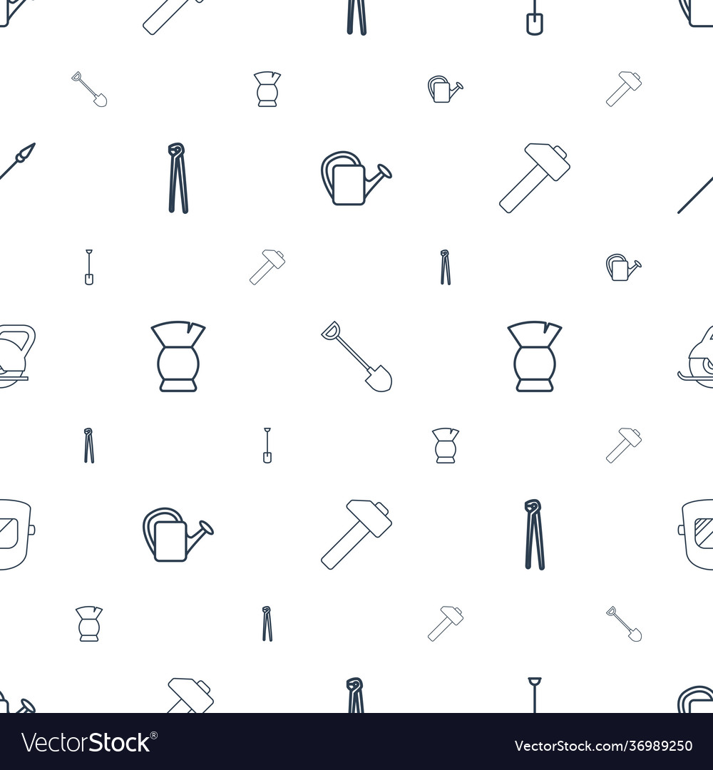 Tool icons pattern seamless white background