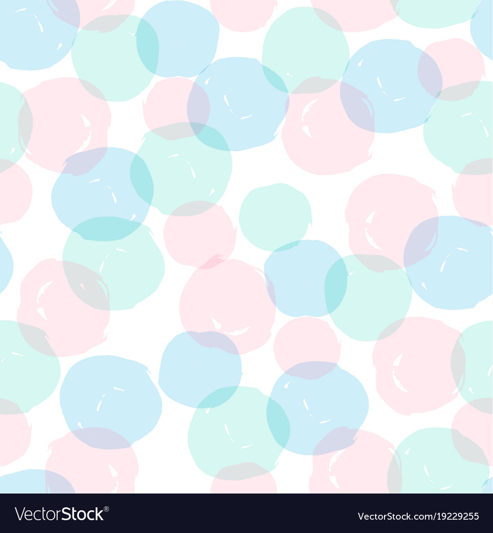 Abstract geometric seamless pattern with circles