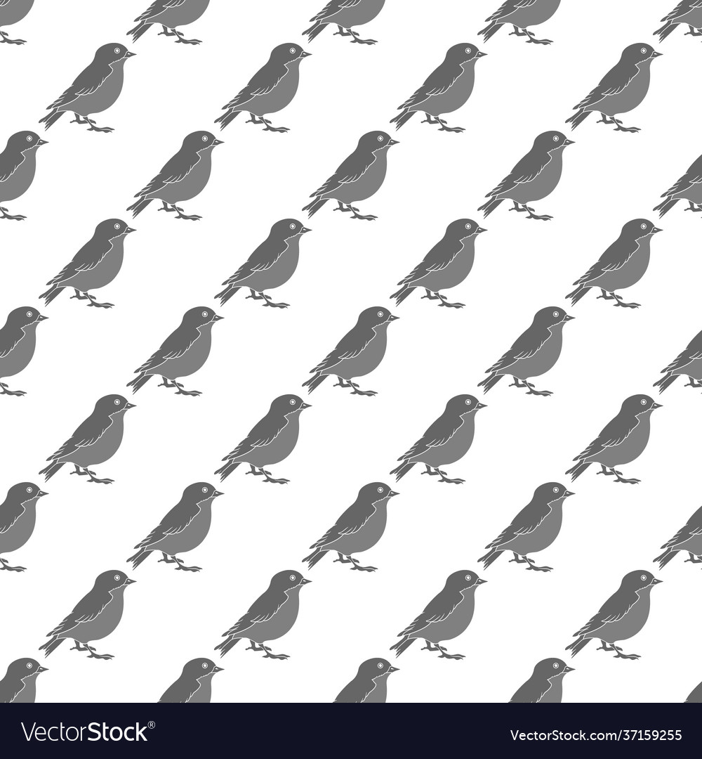 Bird seamless pattern for simple backgrounds vector image Bird seamless pattern for simple backgrounds