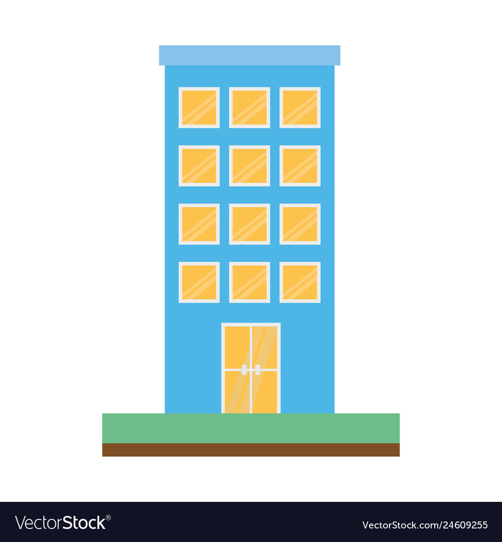 Building structure isolated icon Royalty Free Vector Image