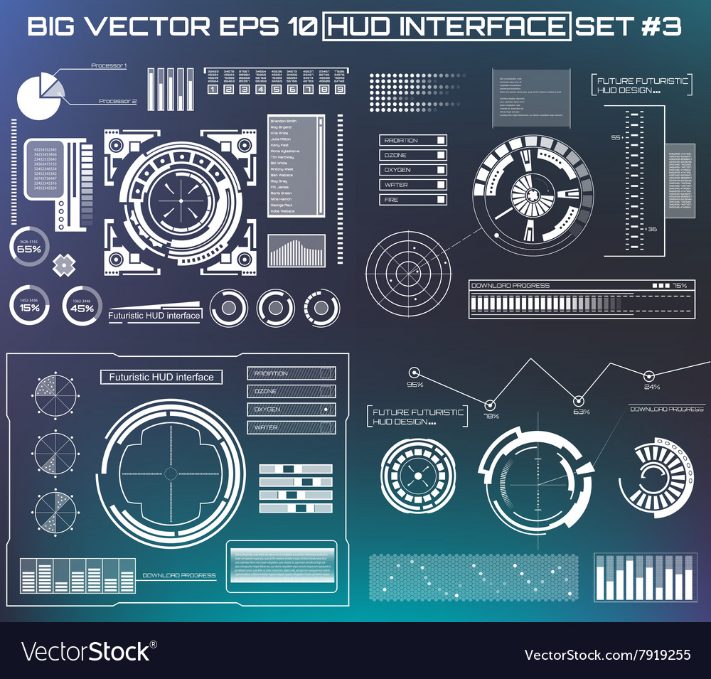 Futuristic Digital HUD Interface