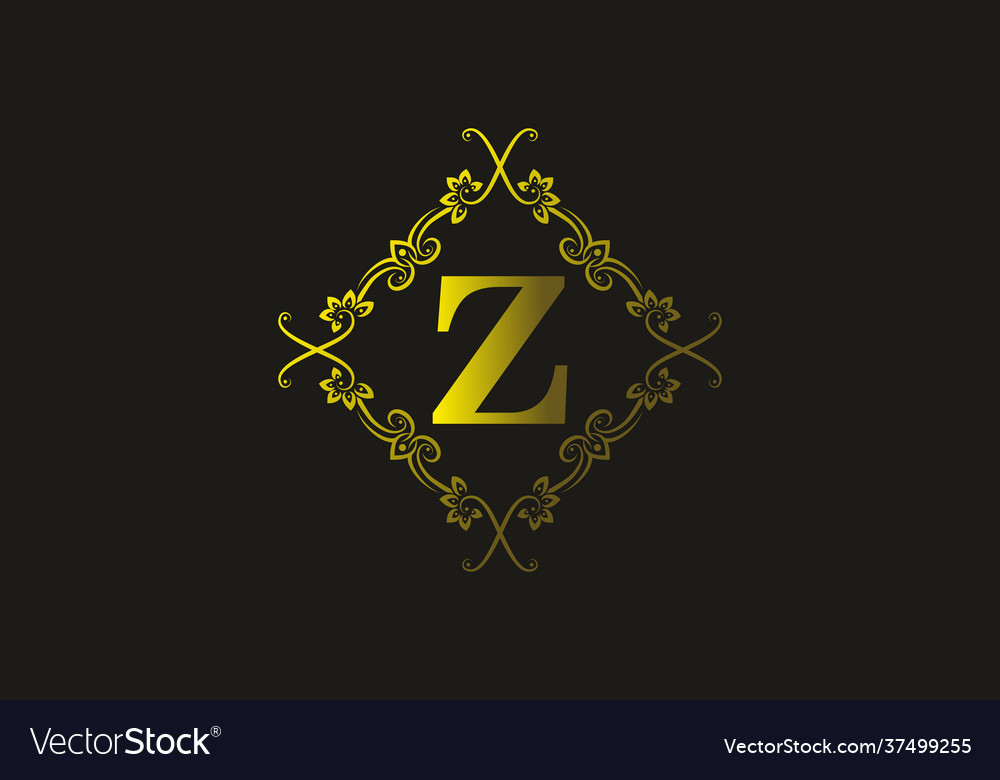 Gradient Gelbgold Farbe z Anfangsbuchstaben vector image Gradient Gelbgold Farbe z Anfangsbuchstaben