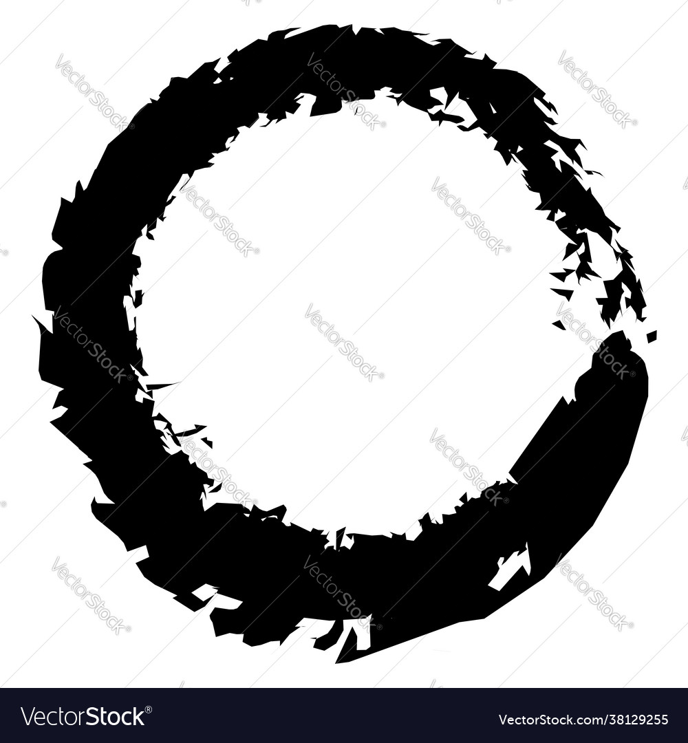 Grungy textured circle element set grunge circles Vector Image Grungy textured circle element set grunge circles