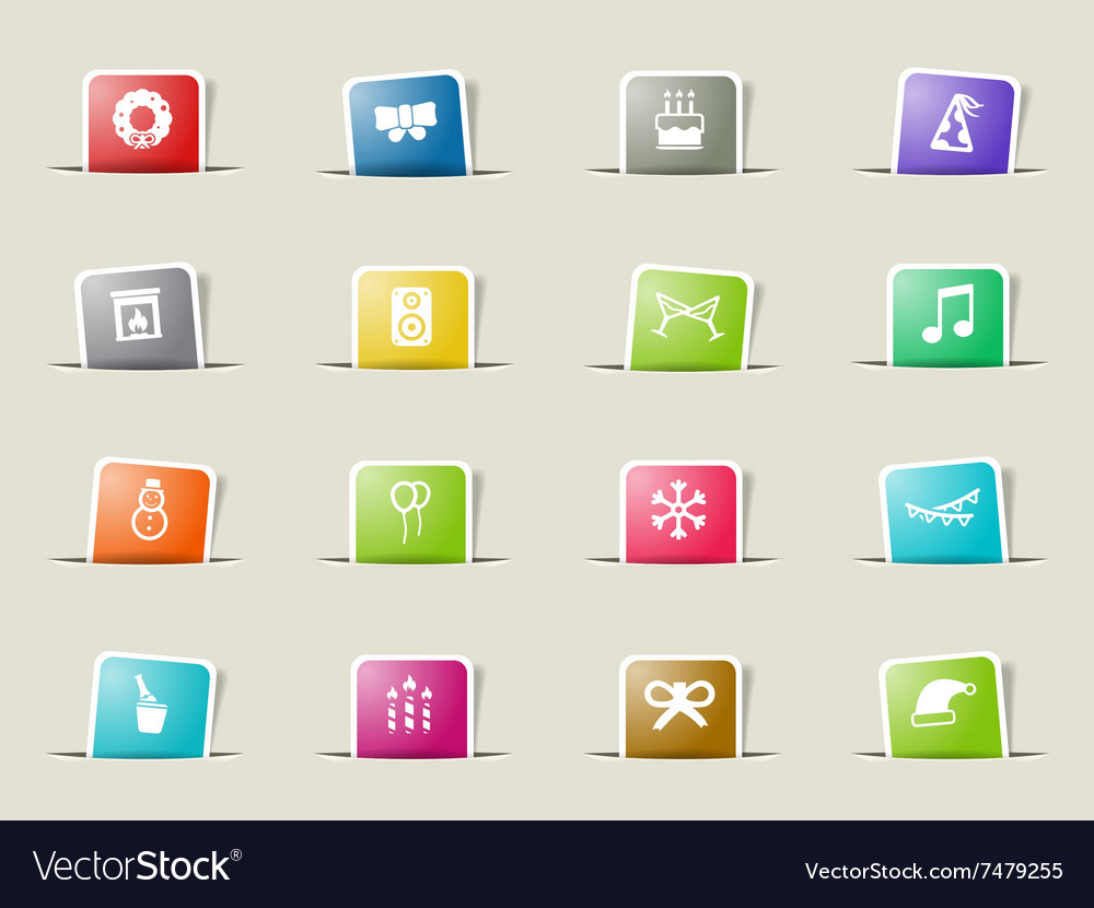 New year simply icons