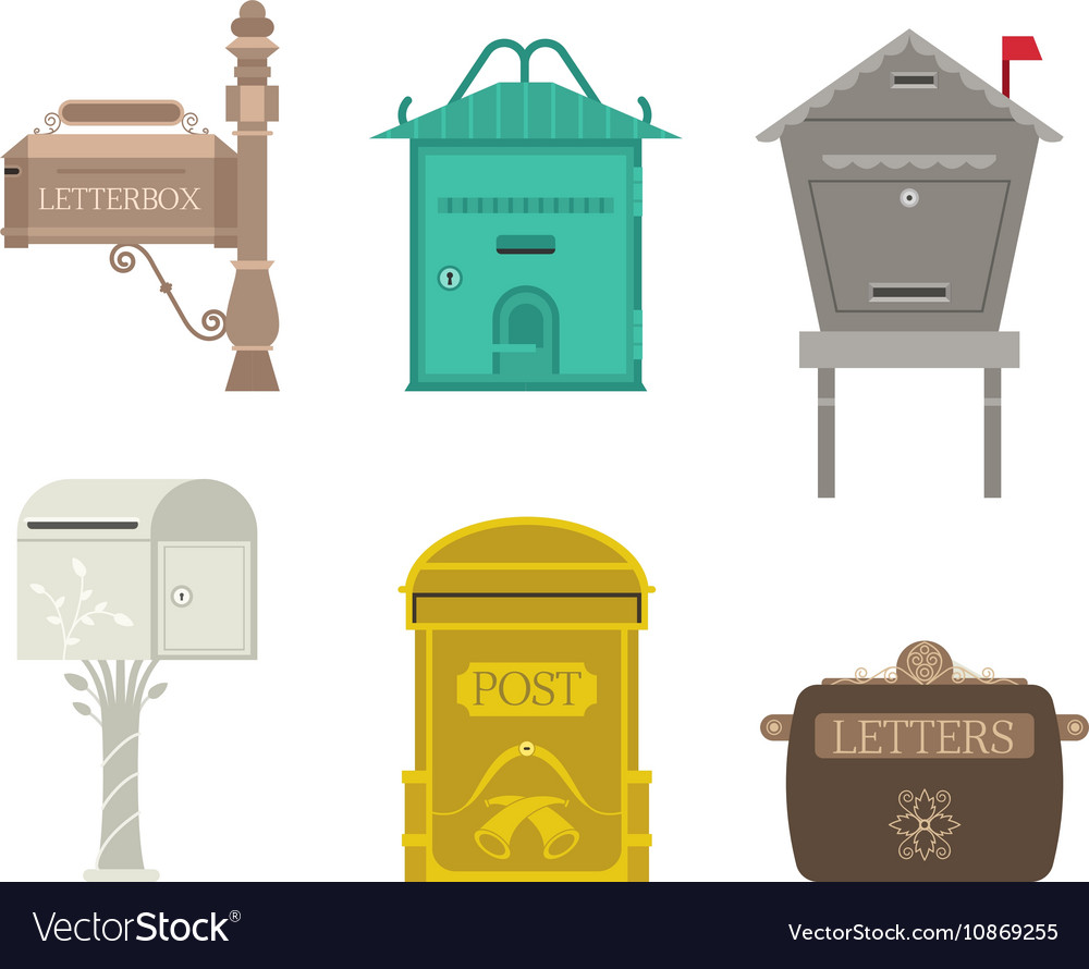 Post mail box set