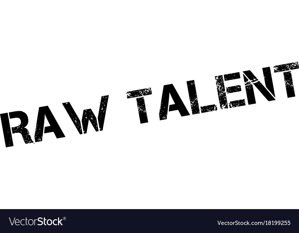 Raw talent rubber stamp Royalty Free Vector Image