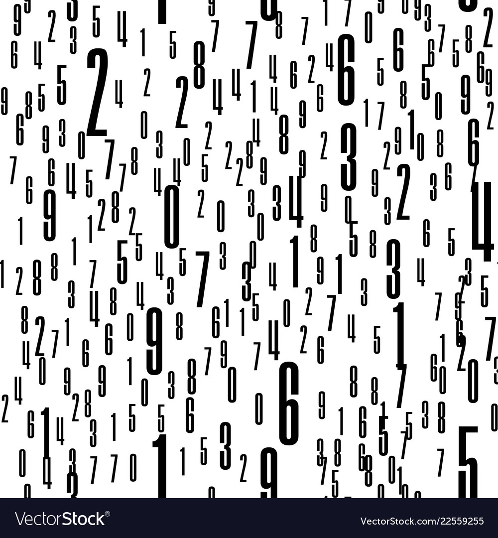 Seamless pattern with the numbers vector image Seamless pattern with the numbers