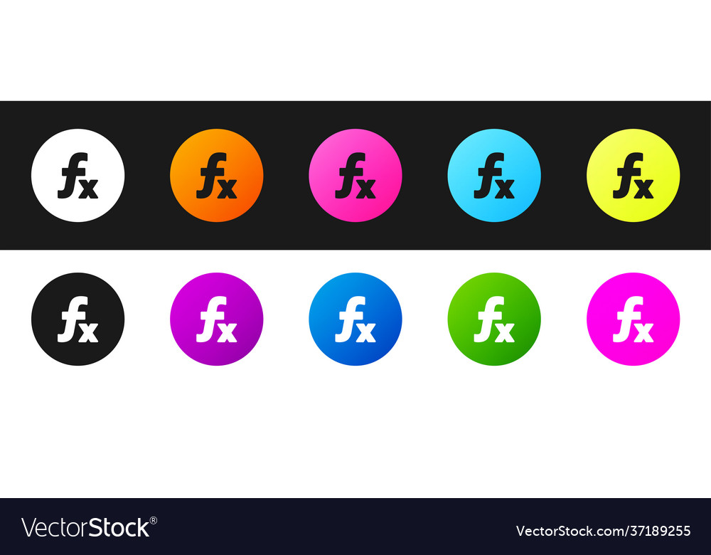 Set function mathematical symbol icon isolated vector image Set function mathematical symbol icon isolated