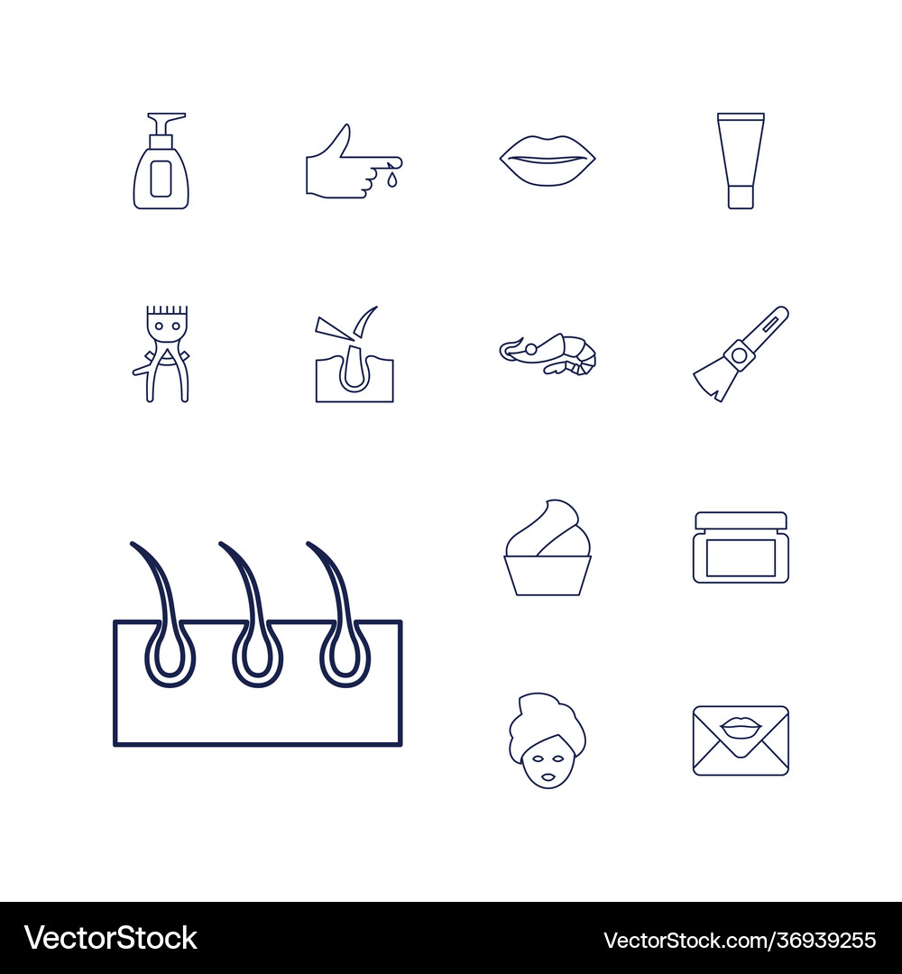 Skin icons Royalty Free Vector Image - VectorStock
