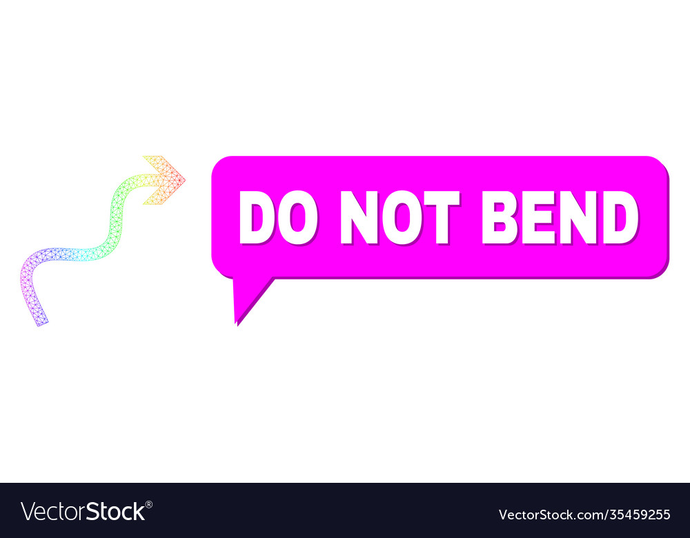 Spectrum mesh gradient curve arrow icon and do vector image Spectrum mesh gradient curve arrow icon and do