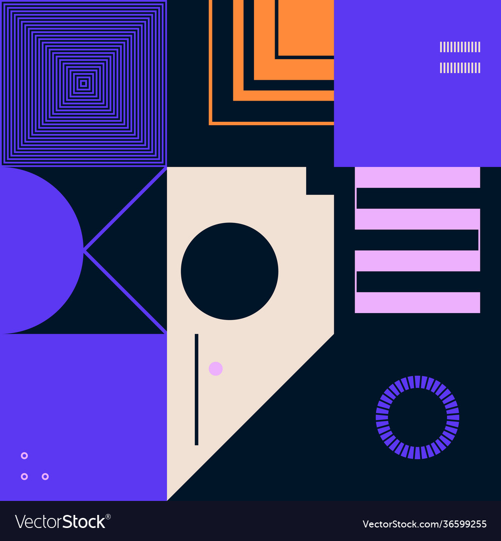 Techno abstract pattern design vector image Techno abstract pattern design